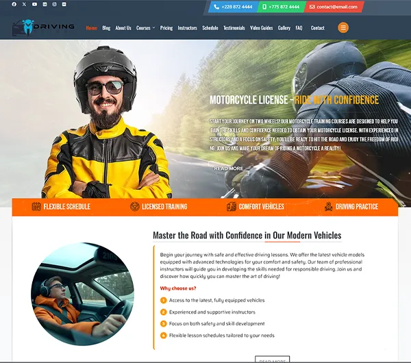 Driving School – Profesjonalny Szablon Joomla 5 dla Szkół Nauki Jazdy
