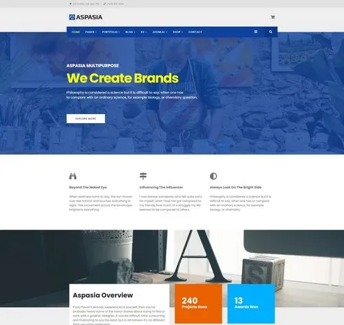 Responsive Joomla Template for Small Business and Portfolios Sites